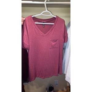 Plum Short Sleeve Top
